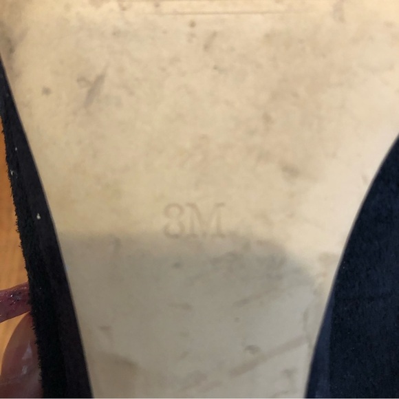 🌈 6/$60, Talbots, Suede Wedge Heels, Black, Size 8 - Picture 3 of 8